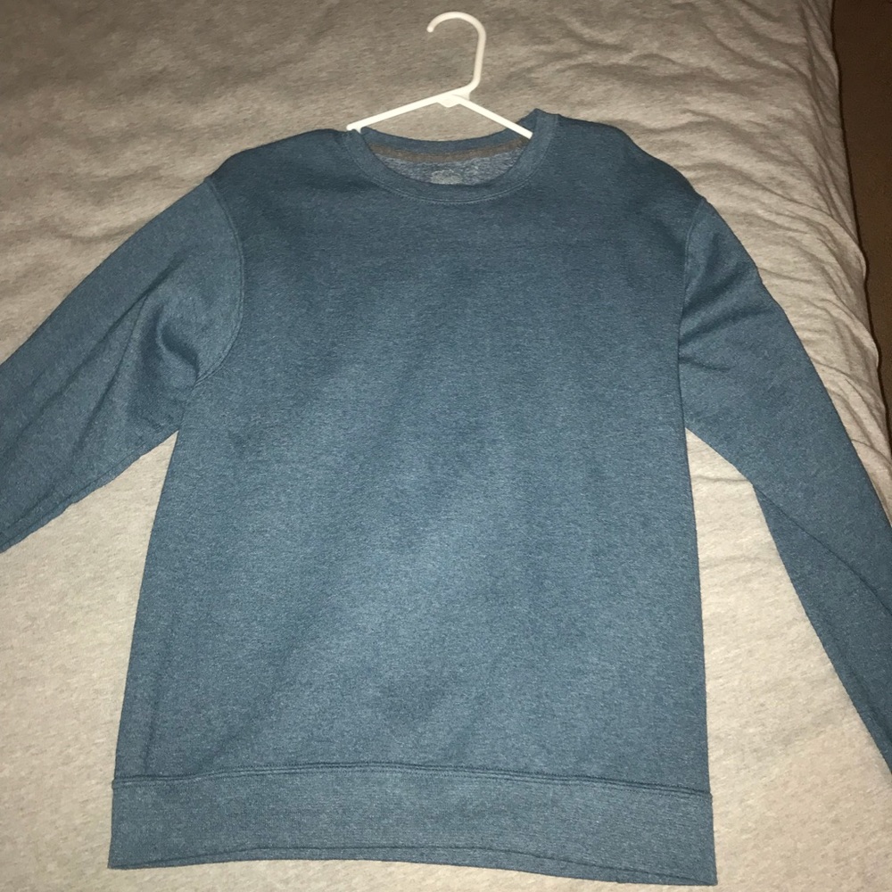 Blue crew neck